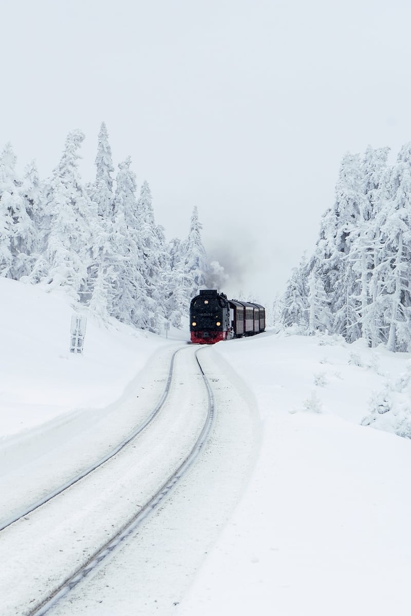 Steam engine train during Industrial Revolution